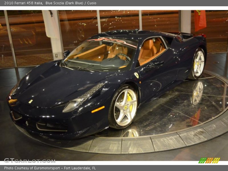 Blue Scozia (Dark Blue) / Cuoio 2010 Ferrari 458 Italia