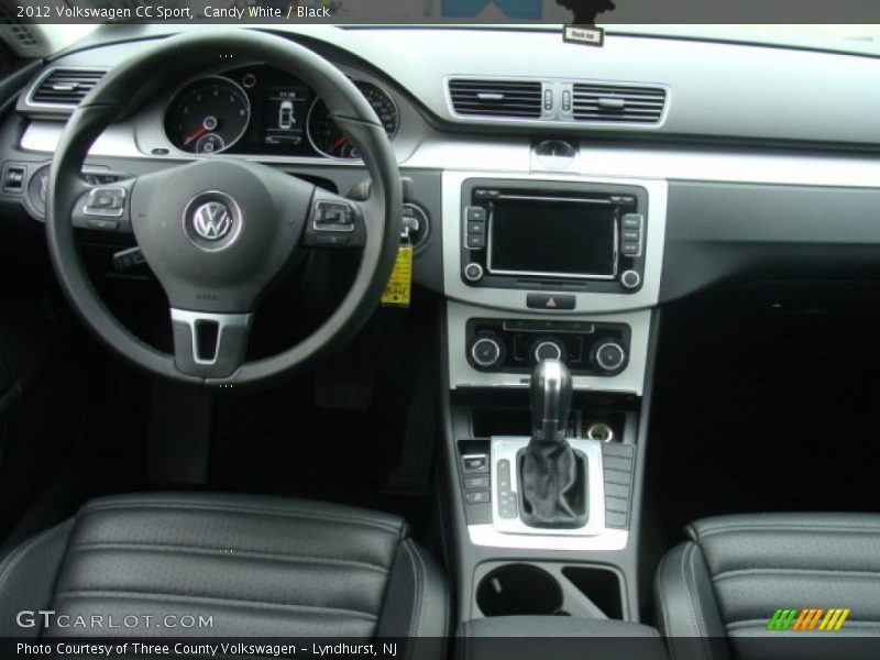 Candy White / Black 2012 Volkswagen CC Sport