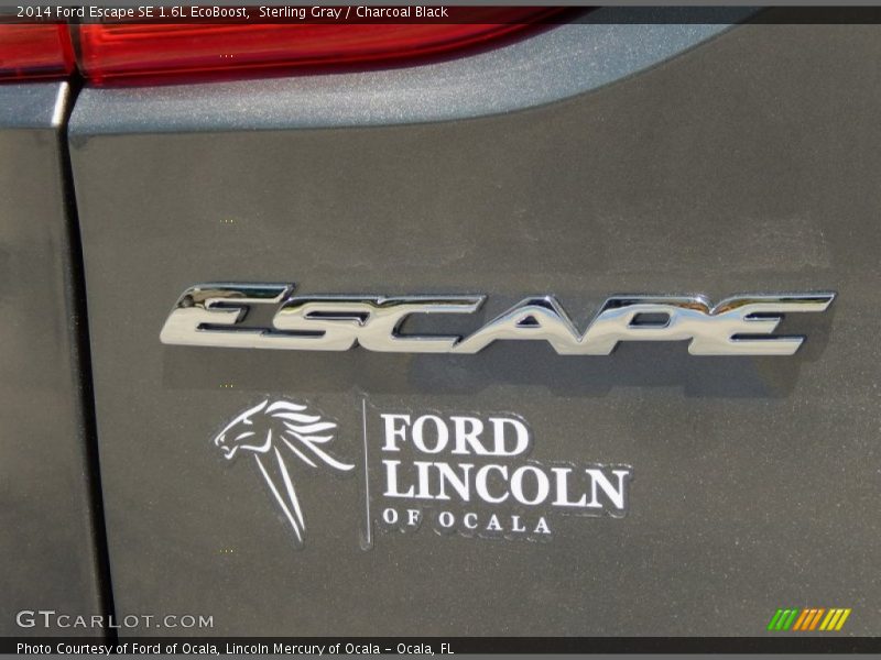 Sterling Gray / Charcoal Black 2014 Ford Escape SE 1.6L EcoBoost