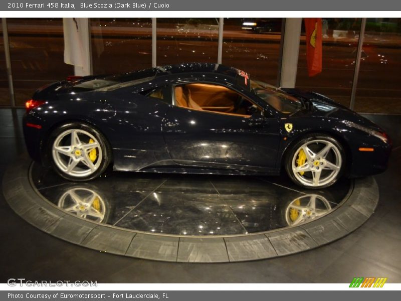 Blue Scozia (Dark Blue) / Cuoio 2010 Ferrari 458 Italia