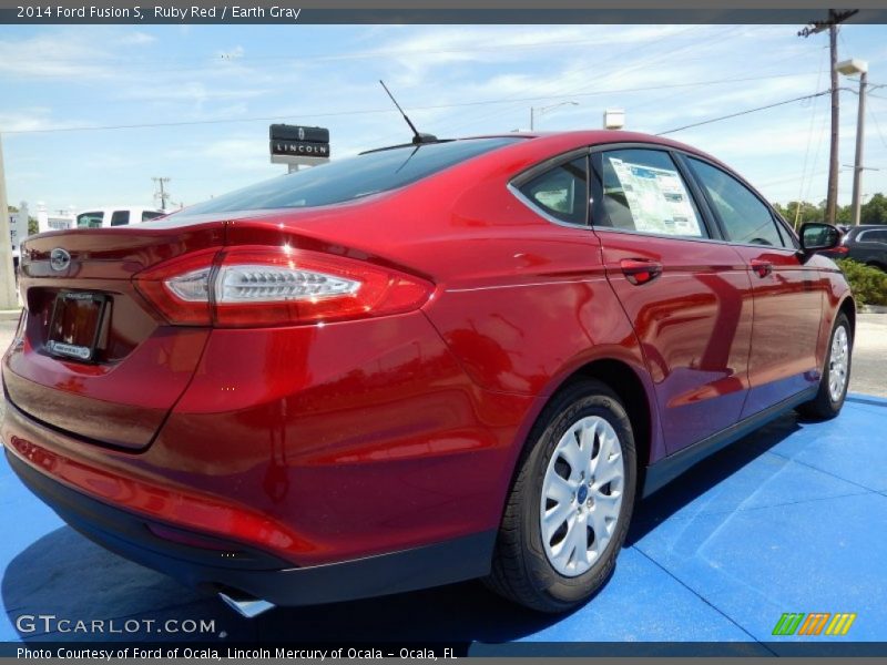Ruby Red / Earth Gray 2014 Ford Fusion S