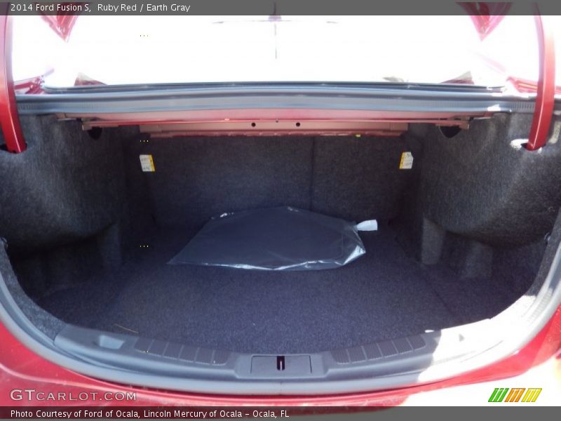 Ruby Red / Earth Gray 2014 Ford Fusion S