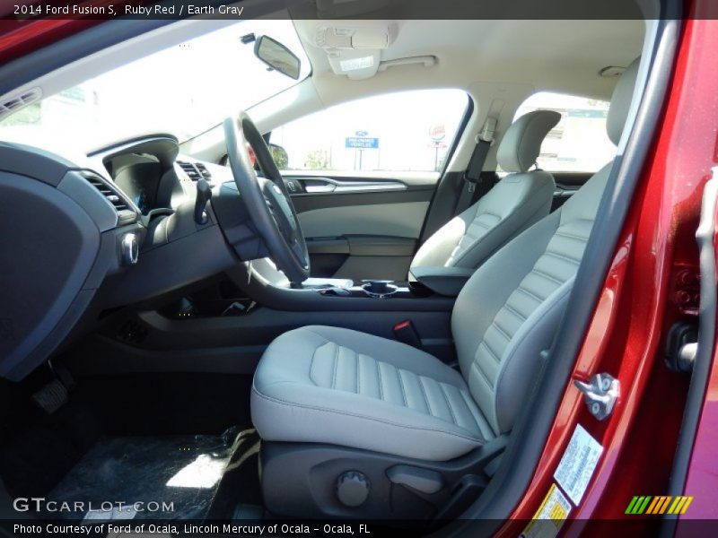 Ruby Red / Earth Gray 2014 Ford Fusion S