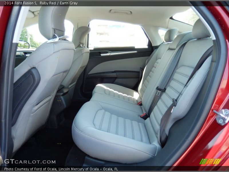Ruby Red / Earth Gray 2014 Ford Fusion S