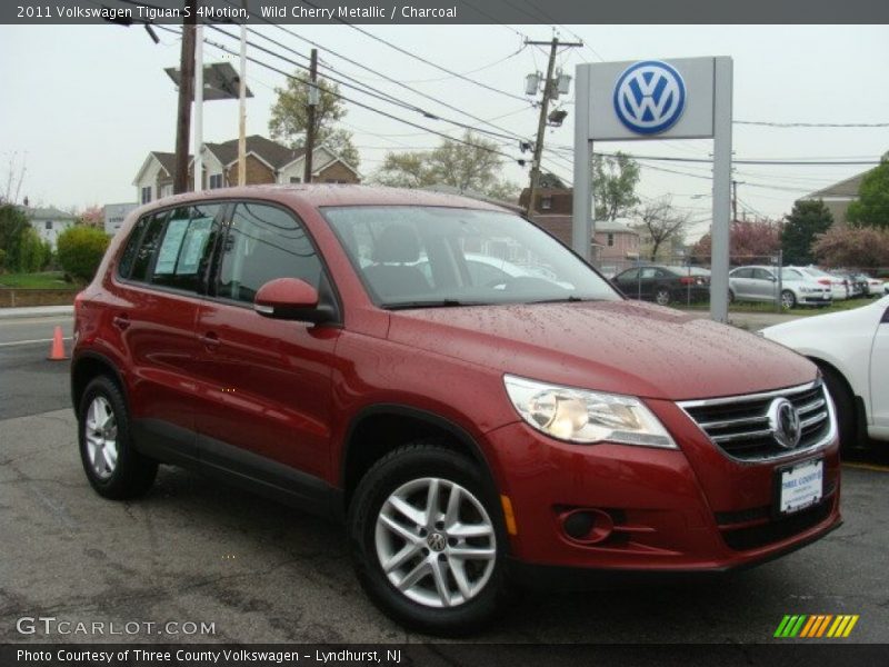 Wild Cherry Metallic / Charcoal 2011 Volkswagen Tiguan S 4Motion