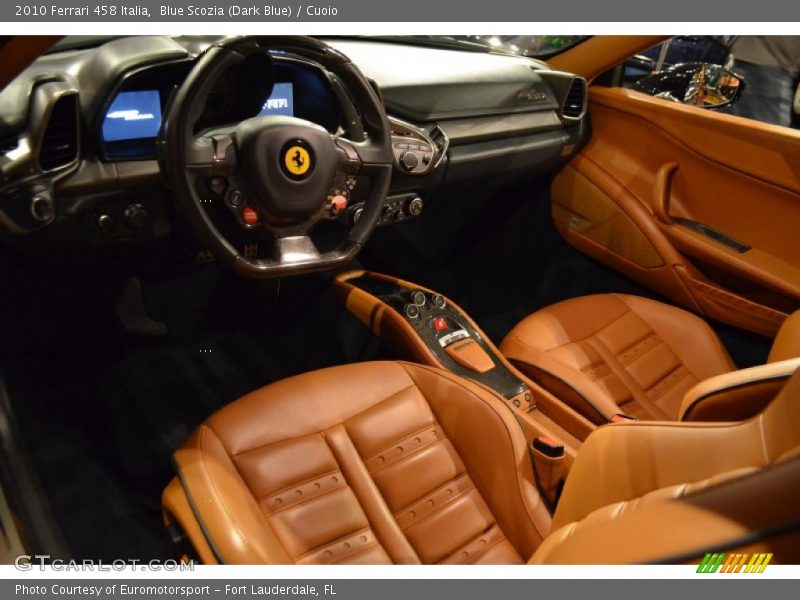 Blue Scozia (Dark Blue) / Cuoio 2010 Ferrari 458 Italia