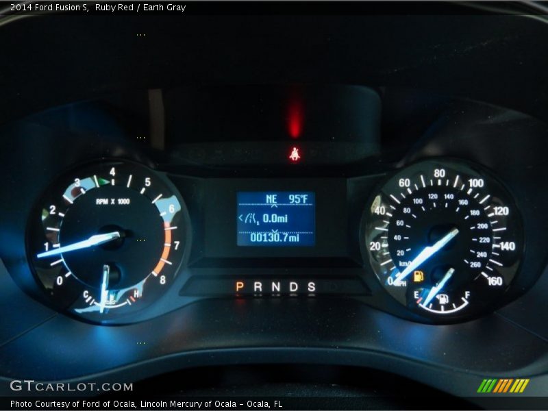 Ruby Red / Earth Gray 2014 Ford Fusion S