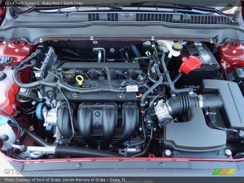 Ruby Red / Earth Gray 2014 Ford Fusion S