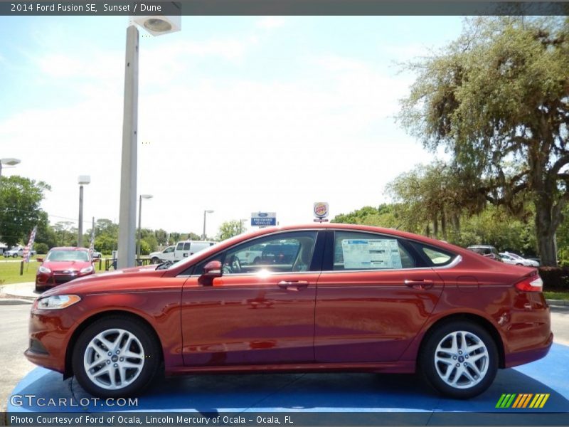 Sunset / Dune 2014 Ford Fusion SE