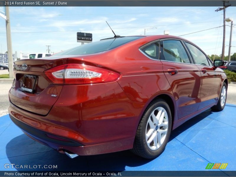 Sunset / Dune 2014 Ford Fusion SE