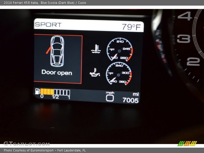 Blue Scozia (Dark Blue) / Cuoio 2010 Ferrari 458 Italia