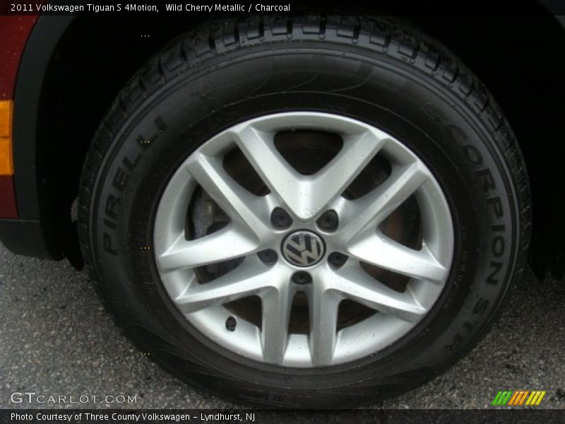 Wild Cherry Metallic / Charcoal 2011 Volkswagen Tiguan S 4Motion