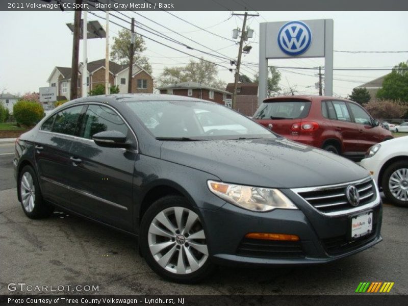 Island Gray Metallic / Black 2011 Volkswagen CC Sport