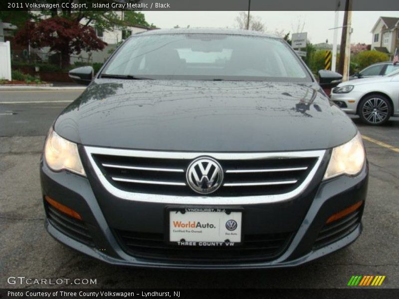 Island Gray Metallic / Black 2011 Volkswagen CC Sport
