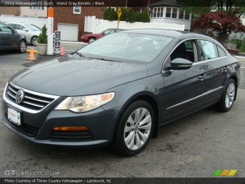 Island Gray Metallic / Black 2011 Volkswagen CC Sport