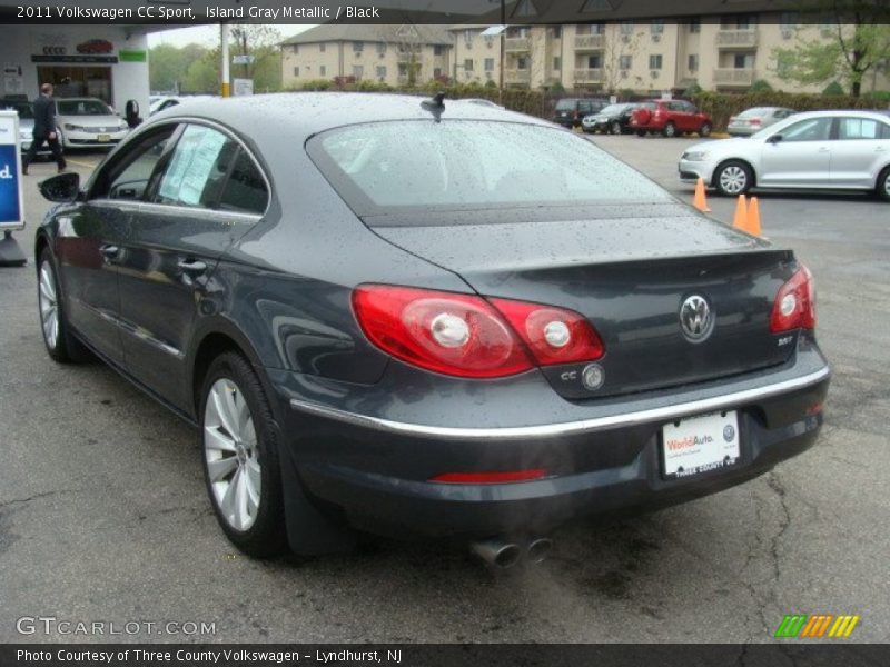 Island Gray Metallic / Black 2011 Volkswagen CC Sport