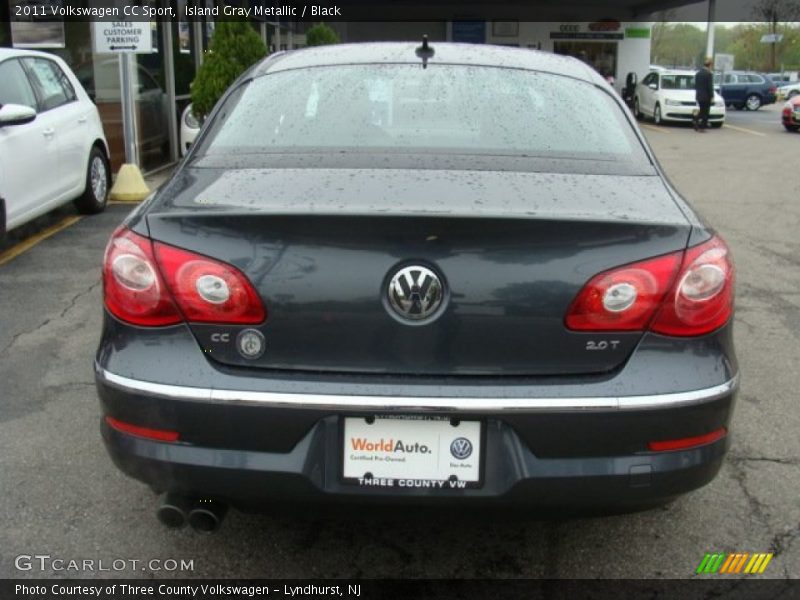 Island Gray Metallic / Black 2011 Volkswagen CC Sport