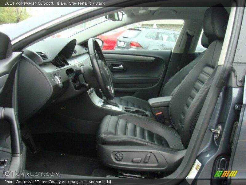 Island Gray Metallic / Black 2011 Volkswagen CC Sport