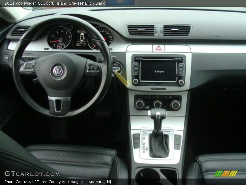 Island Gray Metallic / Black 2011 Volkswagen CC Sport
