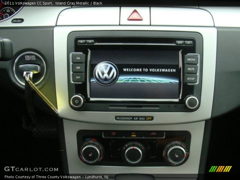 Island Gray Metallic / Black 2011 Volkswagen CC Sport