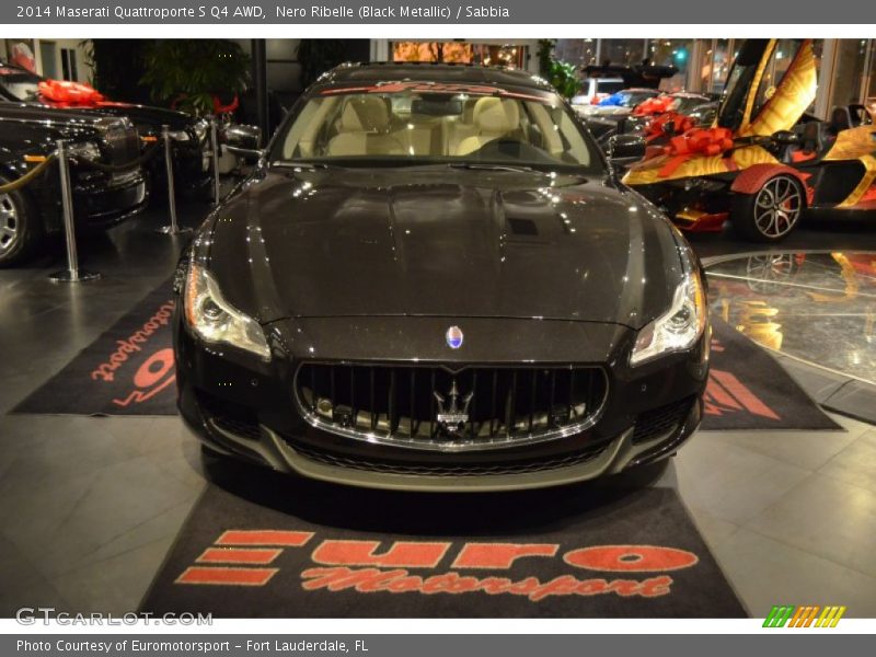 Nero Ribelle (Black Metallic) / Sabbia 2014 Maserati Quattroporte S Q4 AWD