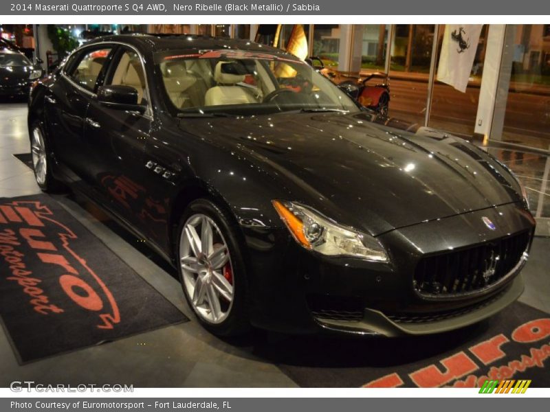 Nero Ribelle (Black Metallic) / Sabbia 2014 Maserati Quattroporte S Q4 AWD
