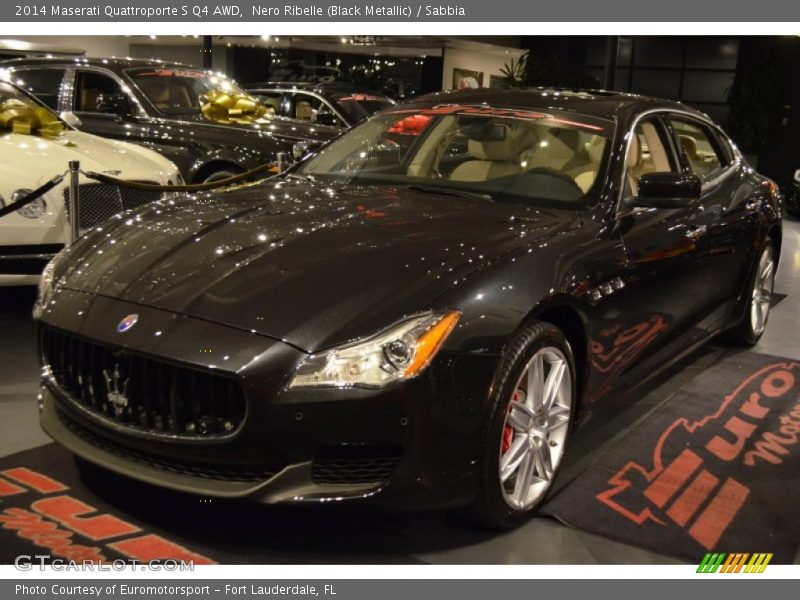 Nero Ribelle (Black Metallic) / Sabbia 2014 Maserati Quattroporte S Q4 AWD
