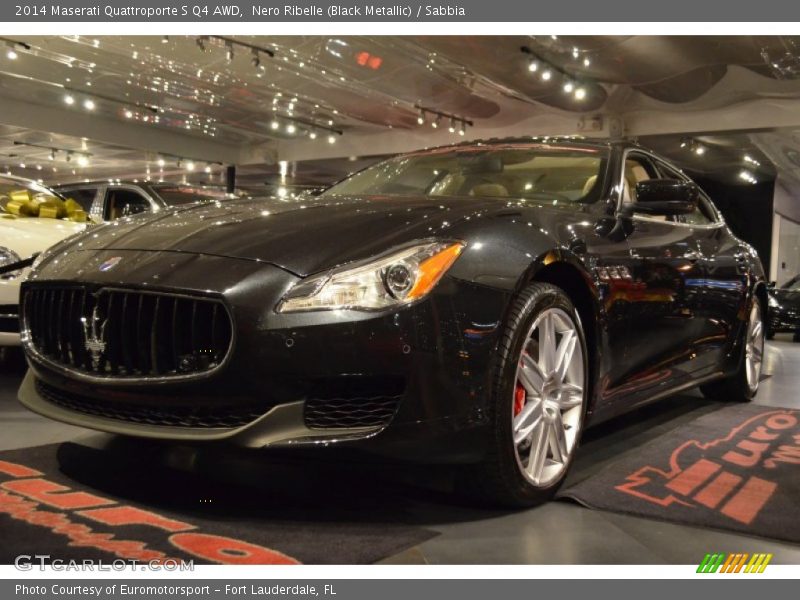 Nero Ribelle (Black Metallic) / Sabbia 2014 Maserati Quattroporte S Q4 AWD