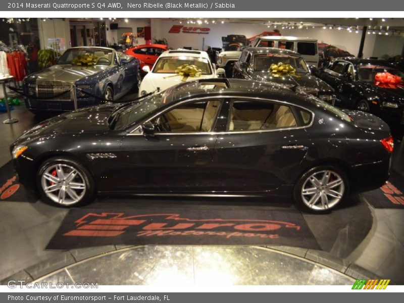 Nero Ribelle (Black Metallic) / Sabbia 2014 Maserati Quattroporte S Q4 AWD