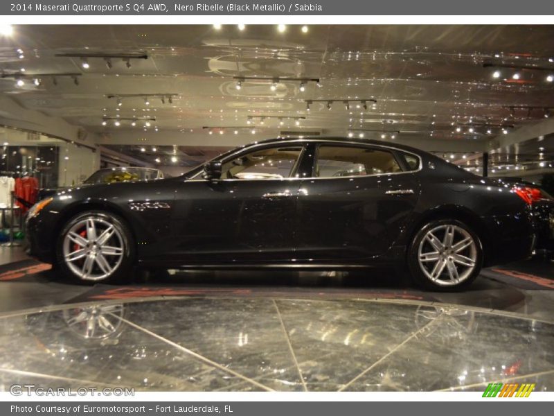 Nero Ribelle (Black Metallic) / Sabbia 2014 Maserati Quattroporte S Q4 AWD