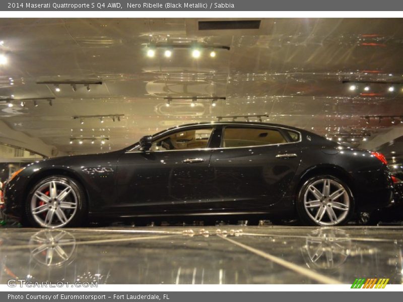 Nero Ribelle (Black Metallic) / Sabbia 2014 Maserati Quattroporte S Q4 AWD