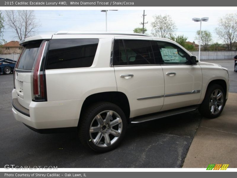 White Diamond Tricoat / Shale/Cocoa 2015 Cadillac Escalade Luxury 4WD