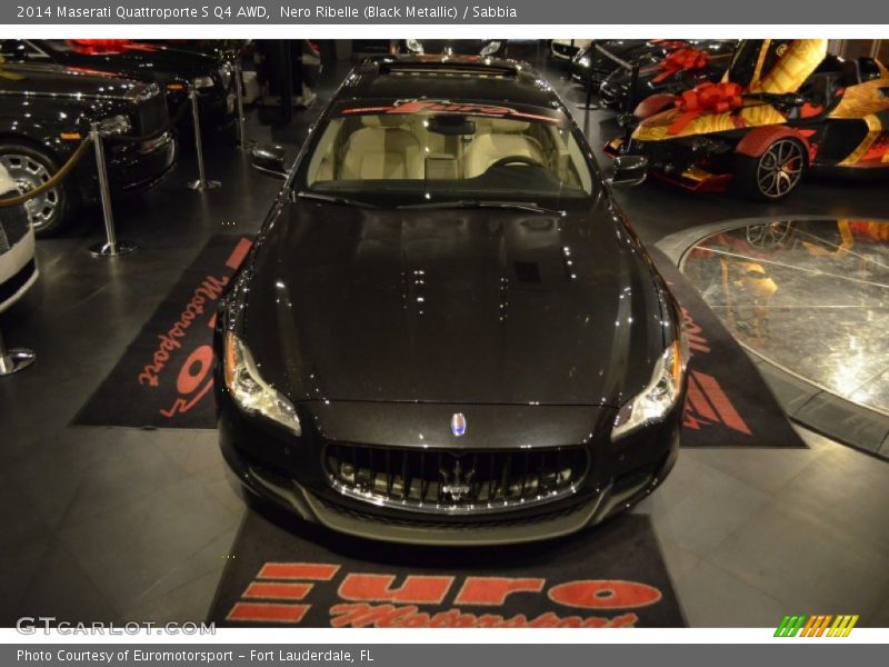 Nero Ribelle (Black Metallic) / Sabbia 2014 Maserati Quattroporte S Q4 AWD