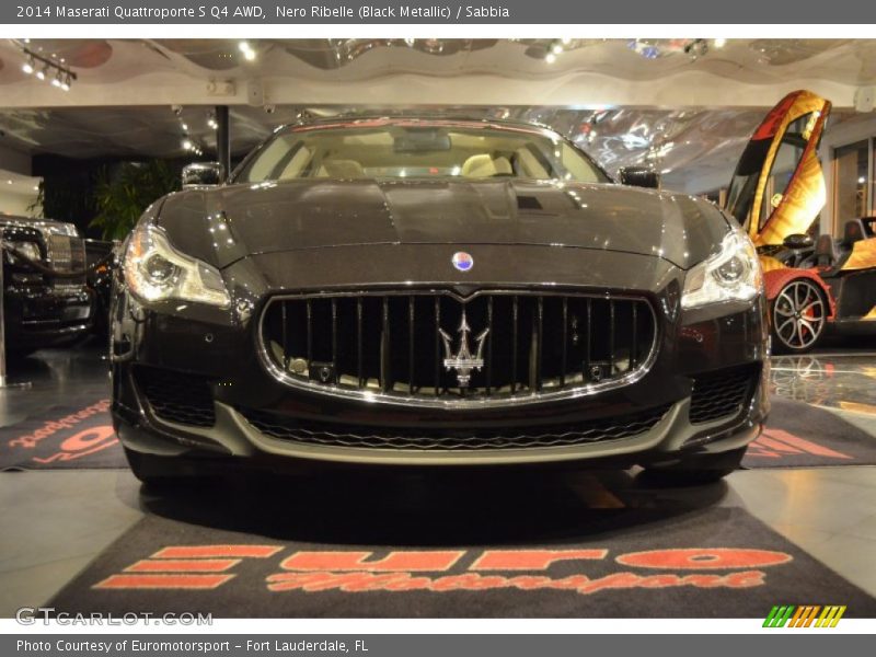 Nero Ribelle (Black Metallic) / Sabbia 2014 Maserati Quattroporte S Q4 AWD