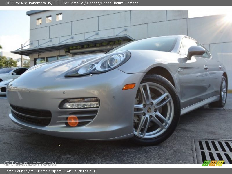 GT Silver Metallic / Cognac/Cedar Natural Leather 2010 Porsche Panamera 4S