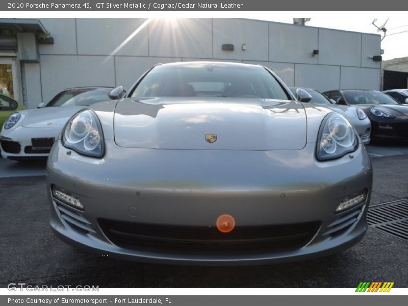 GT Silver Metallic / Cognac/Cedar Natural Leather 2010 Porsche Panamera 4S