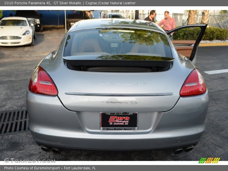 GT Silver Metallic / Cognac/Cedar Natural Leather 2010 Porsche Panamera 4S