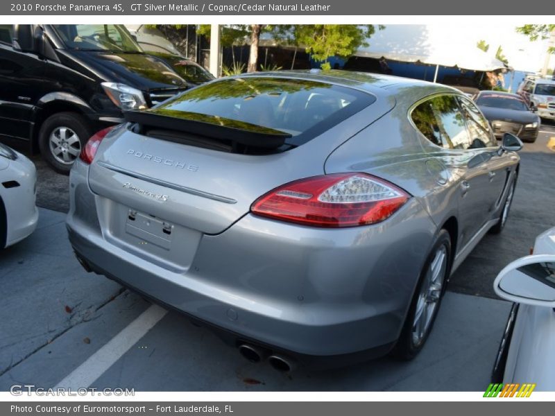 GT Silver Metallic / Cognac/Cedar Natural Leather 2010 Porsche Panamera 4S