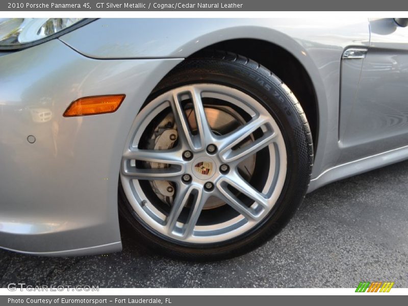 GT Silver Metallic / Cognac/Cedar Natural Leather 2010 Porsche Panamera 4S