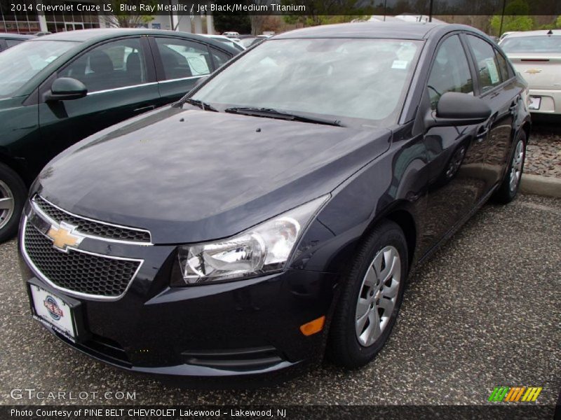 Blue Ray Metallic / Jet Black/Medium Titanium 2014 Chevrolet Cruze LS