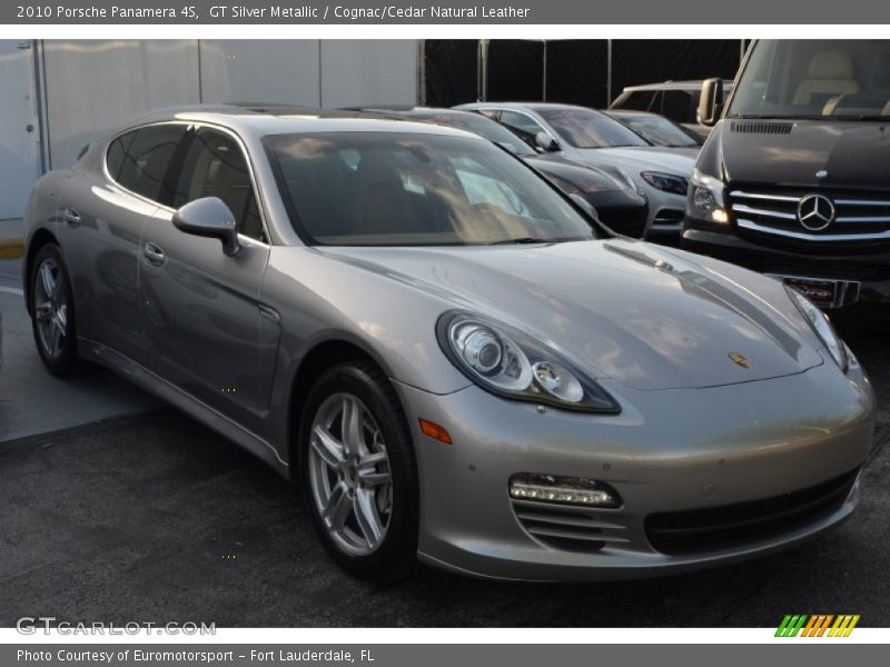 GT Silver Metallic / Cognac/Cedar Natural Leather 2010 Porsche Panamera 4S