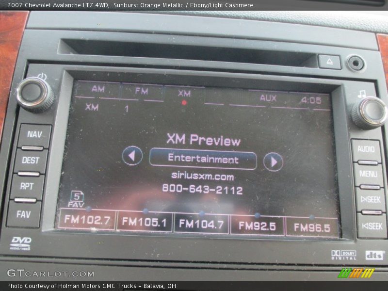 Controls of 2007 Avalanche LTZ 4WD