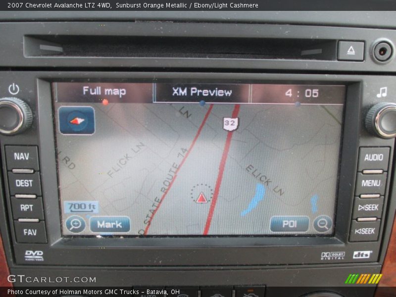 Navigation of 2007 Avalanche LTZ 4WD
