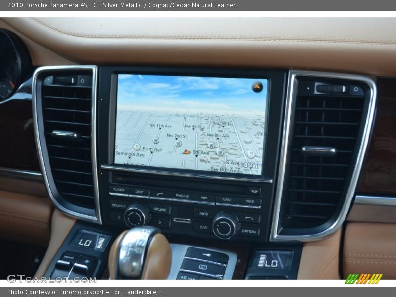 GT Silver Metallic / Cognac/Cedar Natural Leather 2010 Porsche Panamera 4S
