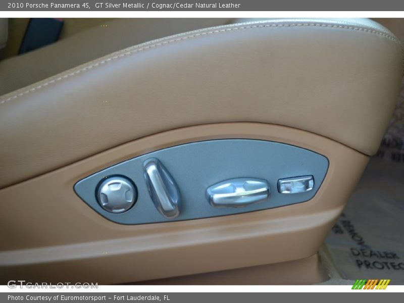 GT Silver Metallic / Cognac/Cedar Natural Leather 2010 Porsche Panamera 4S