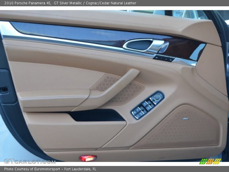 GT Silver Metallic / Cognac/Cedar Natural Leather 2010 Porsche Panamera 4S