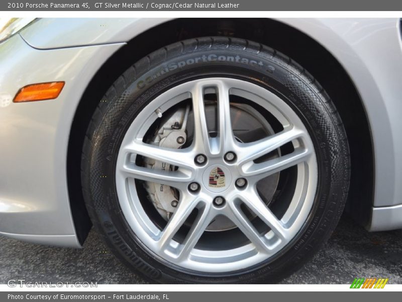 GT Silver Metallic / Cognac/Cedar Natural Leather 2010 Porsche Panamera 4S
