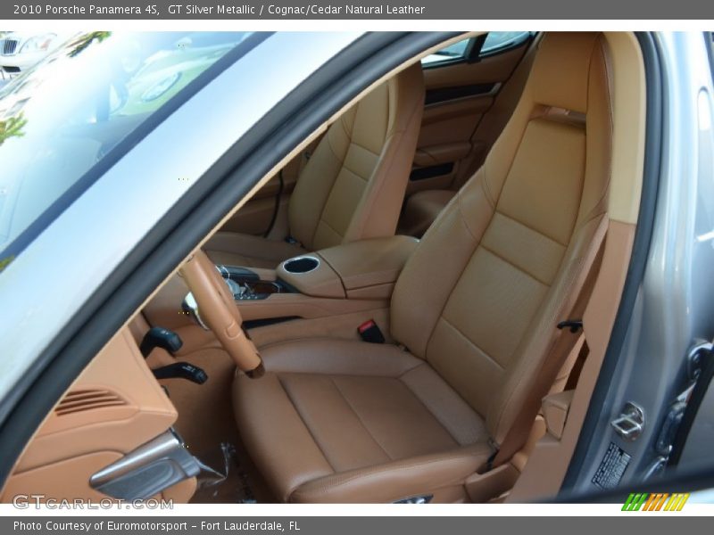 GT Silver Metallic / Cognac/Cedar Natural Leather 2010 Porsche Panamera 4S