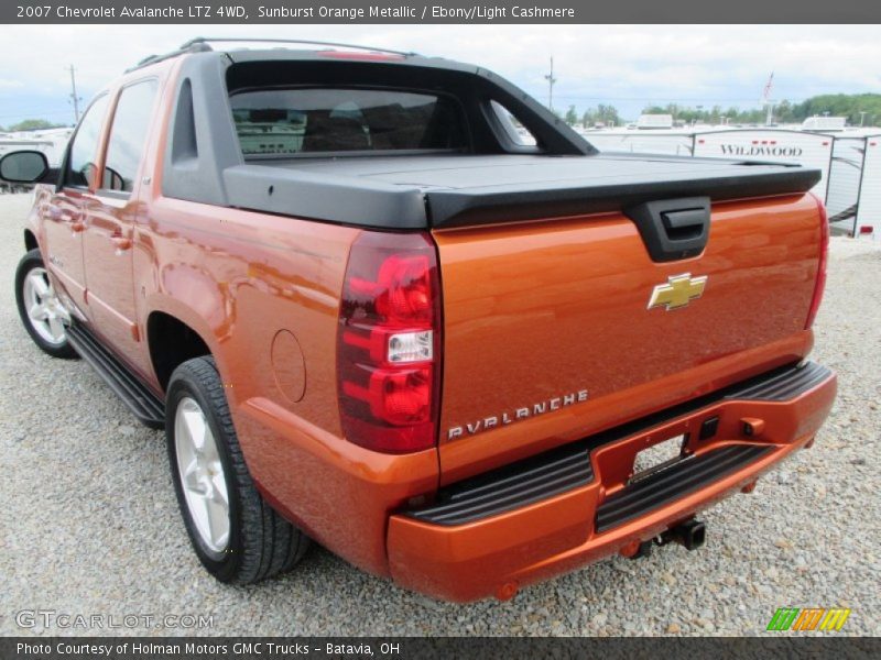 Sunburst Orange Metallic / Ebony/Light Cashmere 2007 Chevrolet Avalanche LTZ 4WD