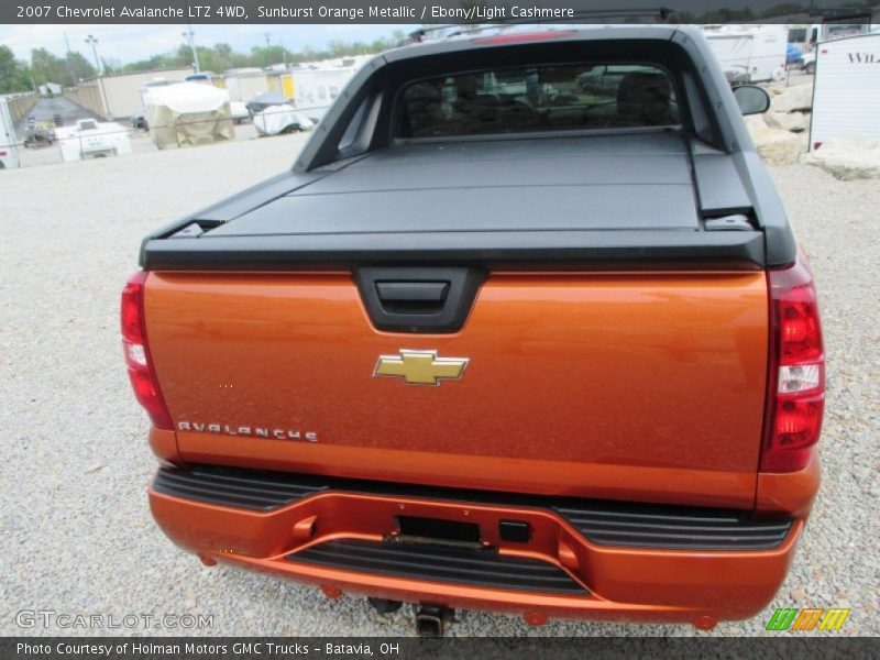 Sunburst Orange Metallic / Ebony/Light Cashmere 2007 Chevrolet Avalanche LTZ 4WD